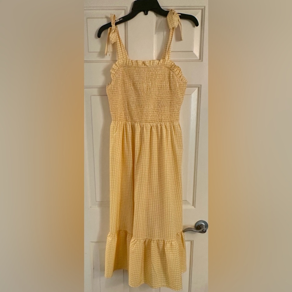 Yellow Gingham Women’s Dress